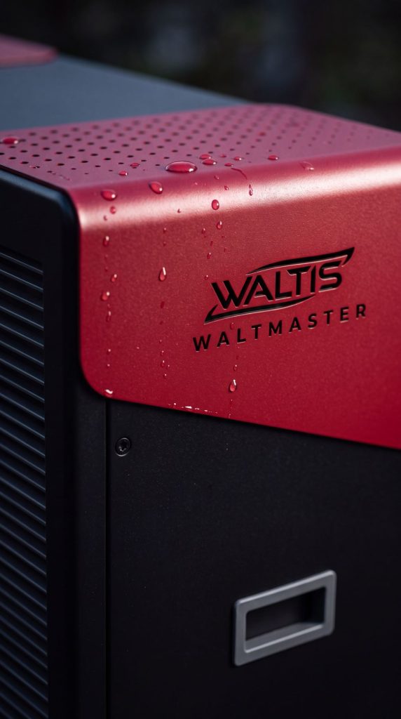 Vinsko rdeča obloga z lasersko izrezanim logotipom Waltis Waltmaster